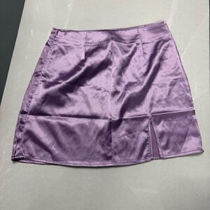 Purple Shiny Skirt Size Medium Womens